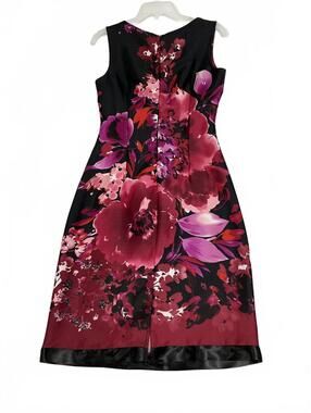 Roulette Women's Sleeveless Floral Print Dress Size 6 b31